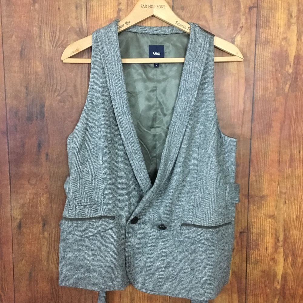 Gap Wool Herringbone Vest